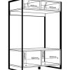 D_619084-MLA53607377572_022023-O.jpg Rack Modular Para Tv 50 Pulgadas. Puertas. Estantes- Dst 06