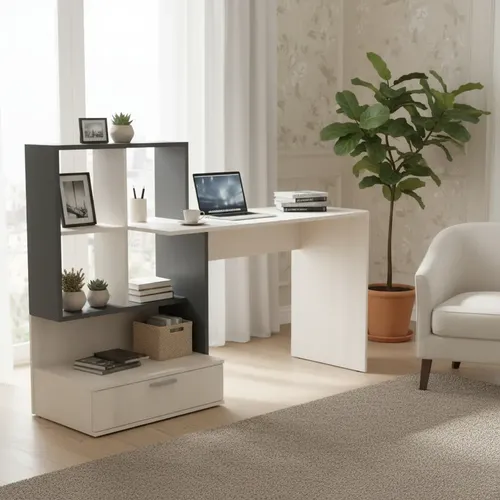 D_619297-MLA93259173213_092025-O.webp Escritorio Organizador Con Un Cajon. 150 X 132 X 45- Oes 105