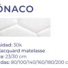 Colchon Espuma Alta Densidad Monaco 140 X 23 X 190 Jackard