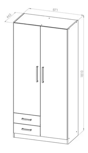 D_621598-MLA44612670270_012021-O.jpg Ropero Placard Organizador 2 Puertas- 2 Cajones- Pac090