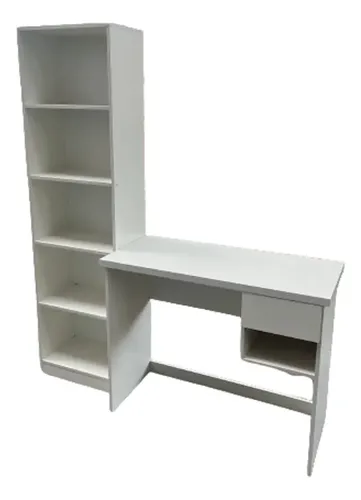 Escritorio Mesa Para Pc 100 X 45 Con Columna- 5 Estantes