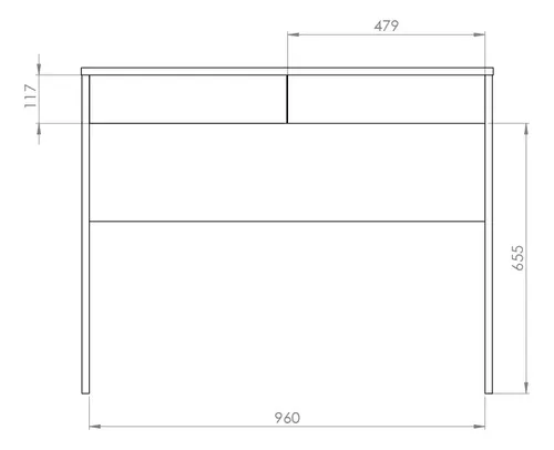 D_622096-MLA100153913443_122025-O.webp Escritorio Para Oficina Madera Melamina Moderno Nordico 100cm Niños Adultos Home Office Computadora Notebook Con Cajones Gris Roble Kendal Compacto Ecn100 Dielfe