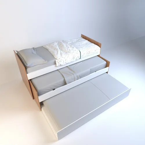 Cama Nido Bicama 1 Plaza 0,80 Mts. Con Carro Cama. Cod. 6457