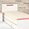 Cama 1 Plaza 0.80 Mt Lamby Sin Carro- Mdf Laqueado Cod. 302