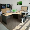 Biblioteca Armario Mueble Organizador Ptas Corrediz Estantes Color Negro - Haya