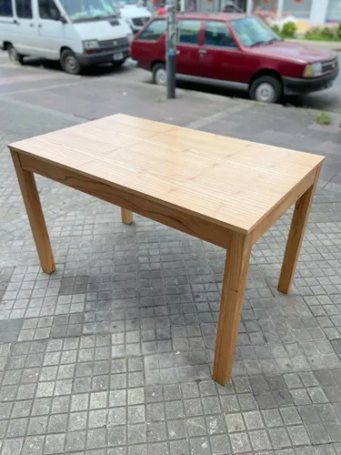 Mesa De Cocina- Comedor Lustre Paraiso 140 X 80 Base 4 Patas