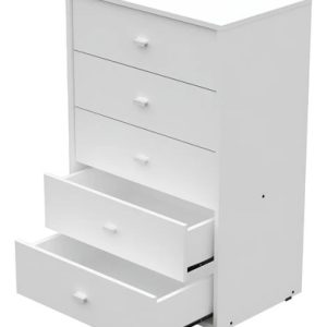 D_626247-MLA96155260055_102025-O.jpg Chifonier Cinco Cajones Milenial Melamina Mosconi Blanco