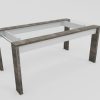 Mesa Cocina 180 X 90. Awen- Patas Melamina Tapa De Vidrio