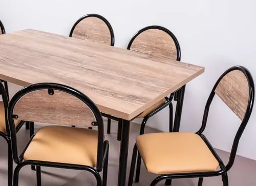 D_628778-MLA72205353029_102023-O.webp Combo Cocina Comedor Mesa Melamina 140 + 6 Sillas Verona C17