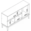 D_629061-MLA86740926702_072025-O.webp Aparador Buffet De 3 Puertas Con Pies Mb1061 Movelbento Color Miel