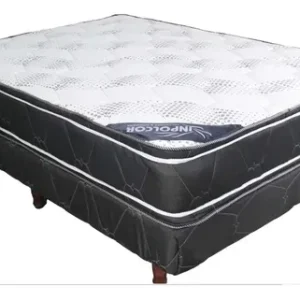 Conjunto Sommier- Base + Colchon Ibiza 140- 26- Tela Jackard