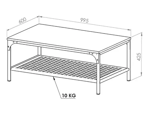 D_630466-MLA69547691817_052023-O.webp Mesa Ratona Rectangular -melamina- Patas D Hierro- Mrs 100