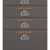 D_630630-MLA81803991502_012025-O.webp Cómoda Athena De 4 Cajones Grandes Con Cajón Santos Andira, Color Jatoba/negro Grafito