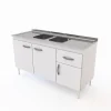 D_631454-MLA52148090502_102022-O.webp Bajo Mesada + Alacena + Mesada Acero Inox. 1.40 X 50- Dl 604