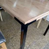 Mesa Cocina Comedor 1.40 X 80. Tapa Paraiso Base De Caño 4 P