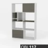 Biblioteca Organizador Con Estantes 103 X 154 X 36- Obl 117