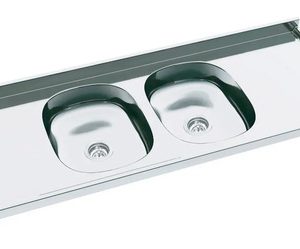D_633079-MLA31579481152_072019-O.jpg Mesada De Acero Inoxidable 1.40 X 0.50. Doble Bacha. Duranox