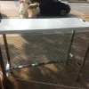 Mesa Barra Desayunador. Tapa Melamina Base Cromada 120 X 45.