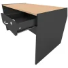D_634277-MLA99579111716_122025-O.webp Escritorio Piro 911 Melamina De 1300mm X 750mm X 724mm Negro Haya