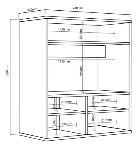 D_634283-MLA79388574411_092024-O.webp Mesa Rack Home Vision Para Tv 55 Con Estantes.- Dvs 04