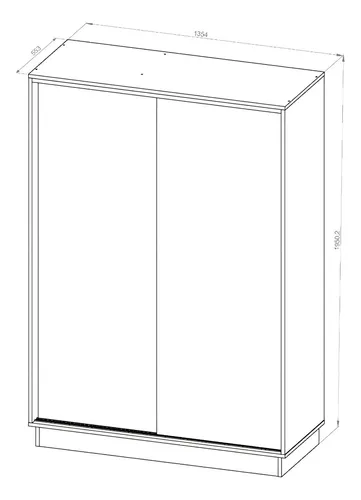 Ropero Placard Organizador- 2 Ptas Corred. 2 Caj. Pe-135