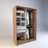 Ropero Vestidor Sin Puertas, 2cajones. 120 X 180 - Cod 6511