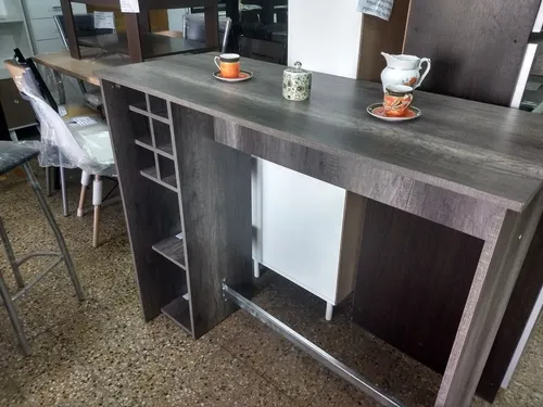 Barra Cocina Desayunador. Melamina. 120 X 102 X 50 Cod. 360