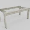 Mesa Cocina 180 X 90. Awen- Patas Melamina Tapa De Vidrio