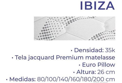 D_637893-MLA49547413566_042022-O.jpg Conjunto Sommier- Base + Colchon Ibiza 140- 26- Tela Jackard