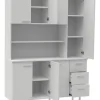 D_638160-MLA95612352926_102025-O.webp Aparador Moderno Mosconi Express De 120 Cm Con 7 Puertas Y 3 Cajones En Blanco