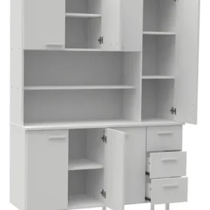 D_638160-MLA95612352926_102025-O.webp Aparador Moderno Mosconi Express De 120 Cm Con 7 Puertas Y 3 Cajones En Blanco