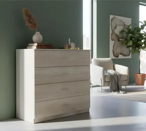 Comoda Cajonera Chiffoniers 4 Cajones. Melamina 0.90 Mts.