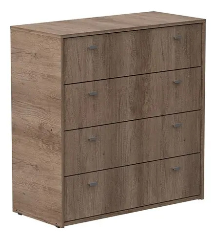 Comoda Cajonera Chifonier 4 Cajones 90 X 92 X 47. Nature