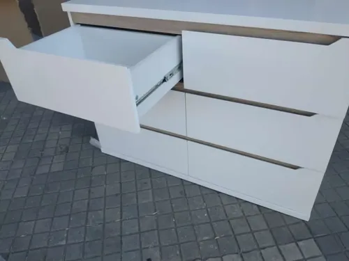 Comoda Chiffonier Laqueada Con 6 Cajones Duna- 110-80-38
