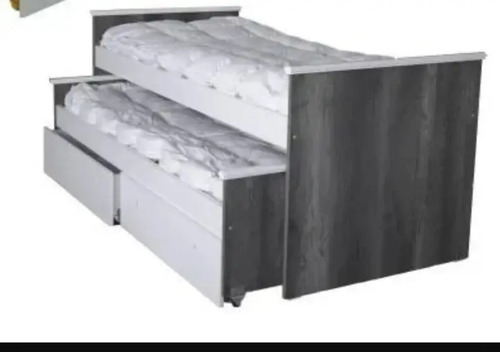 Cama Nido Bicama 1 Plaza 0,80 Mts. Con Carro Con 2 Cajones