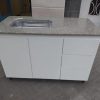 Bajo Mesada 120 X 57 X 82 Mdf 15 Mm- Con Mesada Marmol Sint