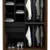 D_641464-MLU75117205740_032024-O.webp Placard Ropero 2 Puertas Corredizas 4 Cajones 212 X 120 Cm Color Nogal/negro