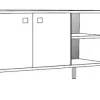 Rack Mesa Para Tv Led 65 - Estructura De Caño- Dst 04