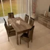 Mesa Cocina Comedor Fija 180 X 90- Patas Melamina. Capri