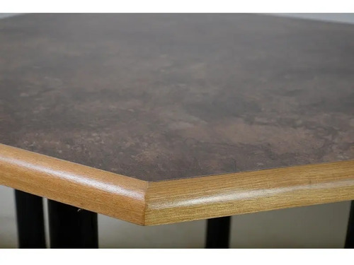Mesa Cocina Comedor Combinada Mad/ Lam.150 X 80. Base Caño 3