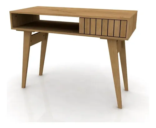 Escritorio Con Cajon Y Estante Escandinavo- 100 X 44- 334250