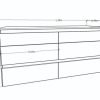 D_646706-MLA106901393986_022026-O.jpg Comoda 6 Cajones Con Maquillador Tables 3114 Color Nevado Gris