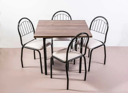 D_647517-MLA72205330961_102023-O.jpg Combo Cocina Mesa Melamina 90 X 90 + 4 Sillas Capri C21