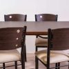 Combo Juego Comedor Mesa Comb + 6 Sillas Caño Resp. Mod. 7