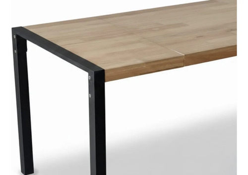 D_648634-MLA107894374474_032026-O.jpg Mesa Extensible 1.40 X 80 Tapa Paraiso Base De Caño 4 Patas