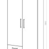 D_648860-MLA44612670397_012021-O.jpg Ropero Placard Organizador 2 Puertas- 2 Cajones- Pac090