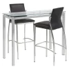 D_649129-MLA31605614238_072019-O.webp Mesa Barra Desayunador. Tapa D Vidrio Base Cromada 120 X 45