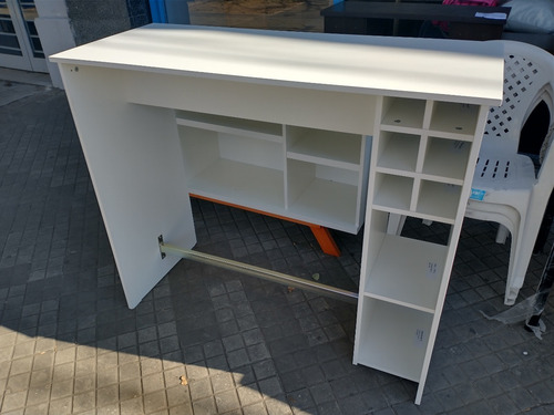 Barra Cocina Desayunador. Melamina. 120 X 102 X 50 Cod. 360