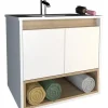 Vanitory Colgante 60 Cm Con Bacha 1 Agujero Cod. 3182