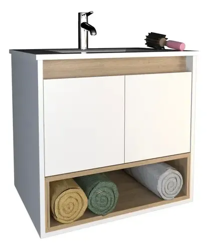 Vanitory Colgante 60 Cm Con Bacha 1 Agujero Cod. 3182